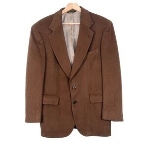 Embassy Square Mens Brown 100% Camel Hair Blazer Sport Coat Size 40 Short